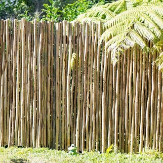 simple eucalyptus fencing