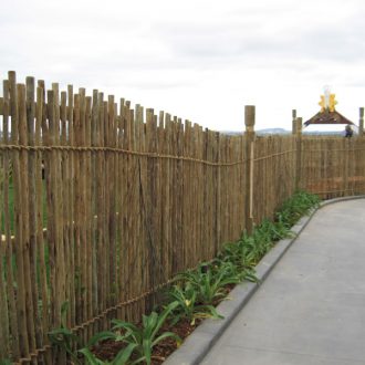 eucalyptus pole fence