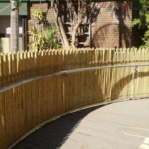 solid bamboo fence