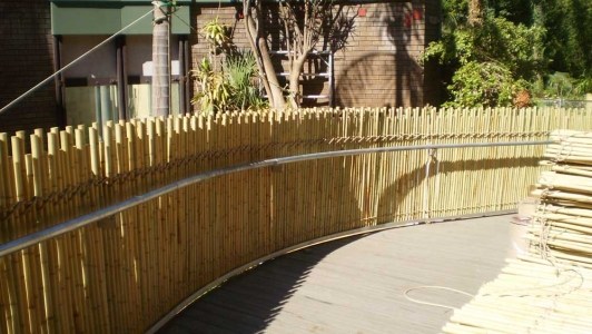 solid bamboo fence