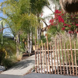 eucalyptus decorative fence