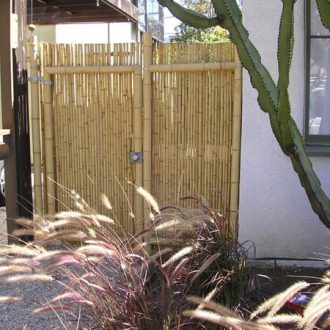 natural bamboo pole gate