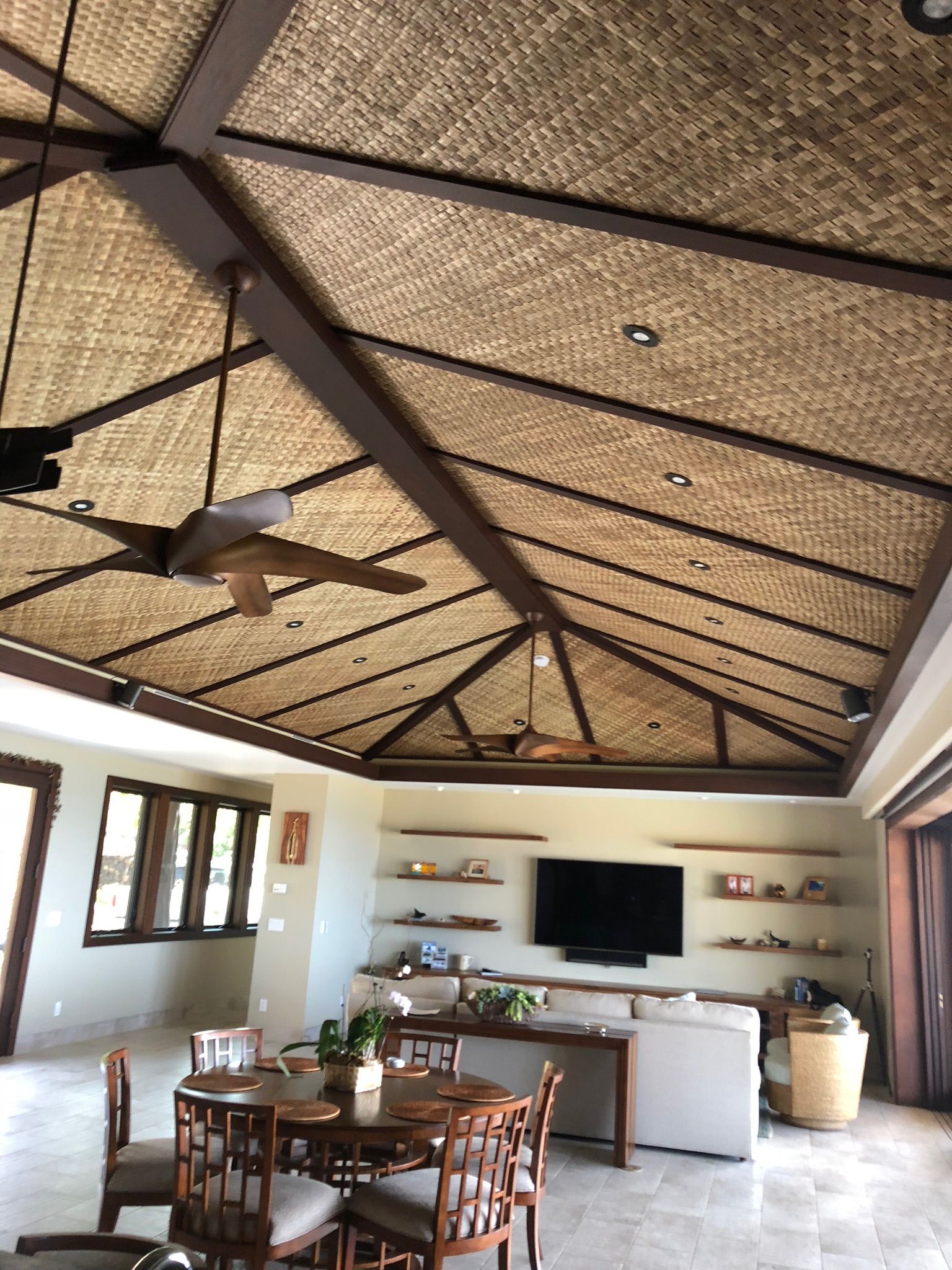 tropical matting ceiling