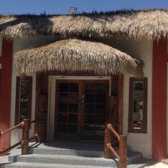 mexican thatch over a door