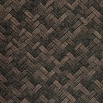 herringbone weave in dark mahogany